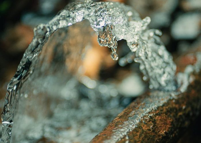 a close up of a stream of water